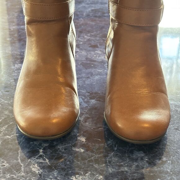 A2 by Aerosoles Boots, Womens 8.5M, Tall Lt Brown, Side Zip, Heels, NEW! - Picture 7 of 12